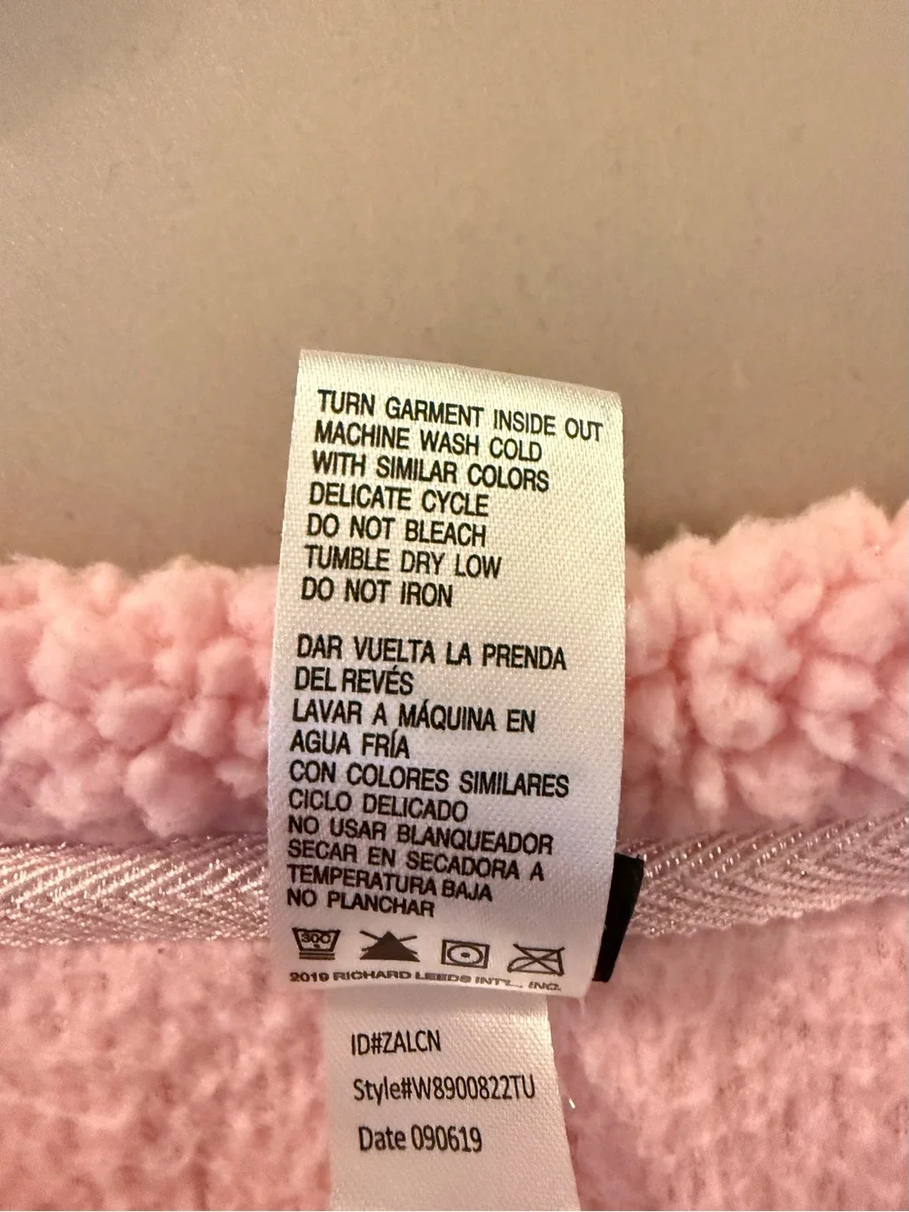 Disney Pink Faux Fur Sleepwear Pullover